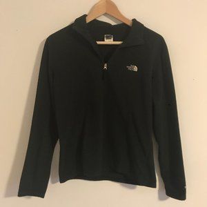 North Face Womens Quarter Zip Black Fleece